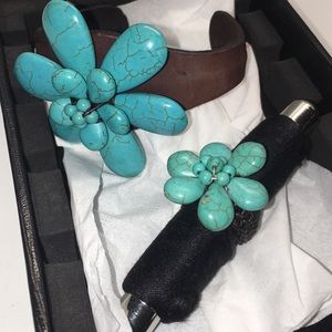 2 piece jewelry set; bracelet and ring